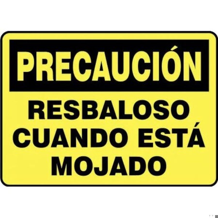 Accuform OSHA CAUTION SAFETY SIGN SLIPPERY SHMSTF640VP SHMSTF640VP